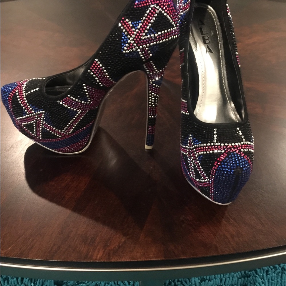 Rhinestone heels